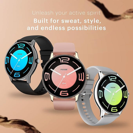 Noise Twist Go Round dial Smartwatch with BT Calling, 1.39" Display, Metal Build, 100+ Watch Faces, IP68, Sleep Tracking, 100+ Sports Modes, 24/7 Heart Rate Monitoring (Rose Pink)